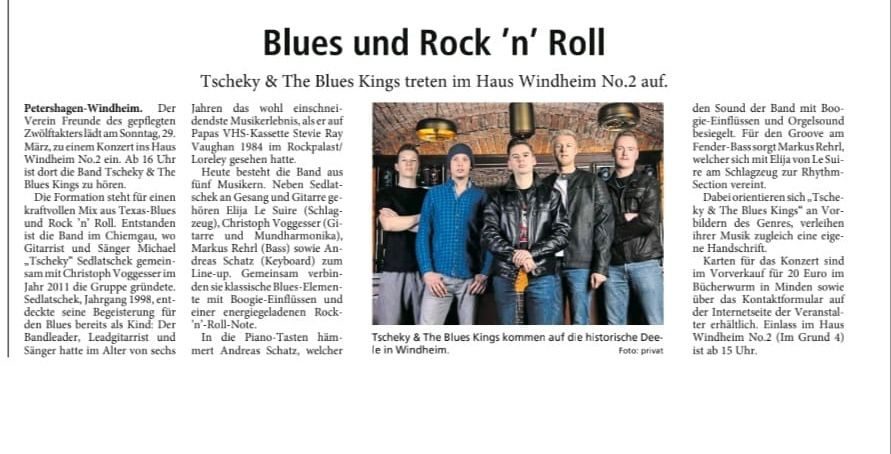 Mindener Tageblatt, Blues und Rock 'n' Roll